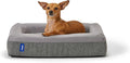 Casper Dog Bed Plush Memory Foam Small Gray 26.0L x 19.0W x 6.0Th