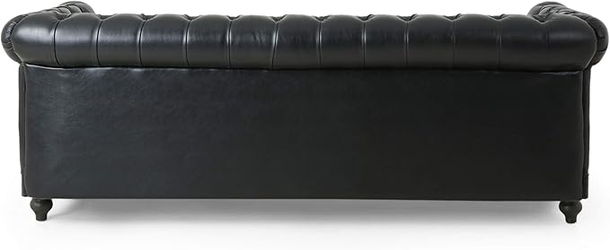 Christopher Knight Home Castalia Sofas Midnight Black + Dark Brown