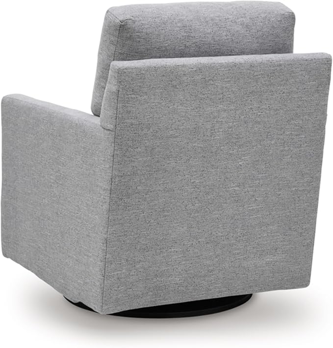 Signature Design by Ashley Freybourne Next-Gen Nuvella Casual Swivel Accent Chair with Reversible Cushions Light Gray