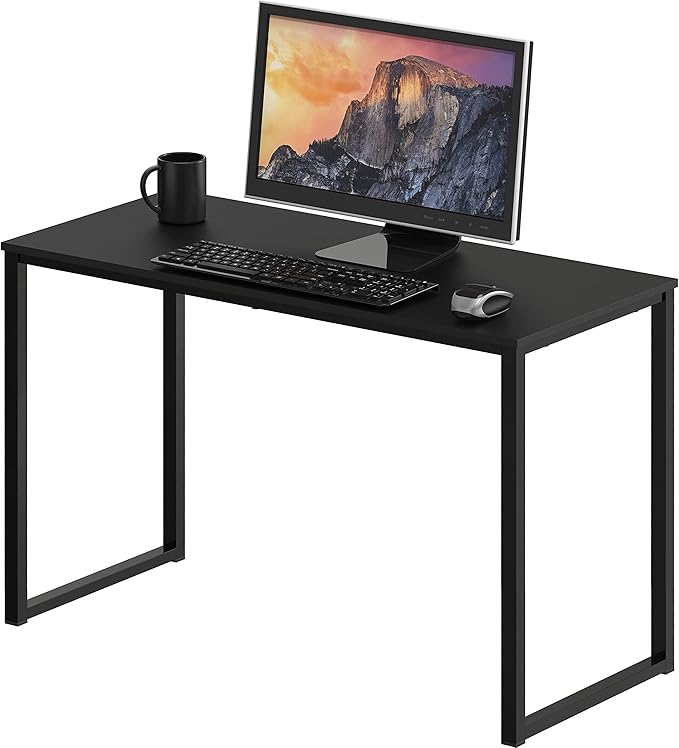 SHW Mission 32-Inch Home Office Computer Desk Black
