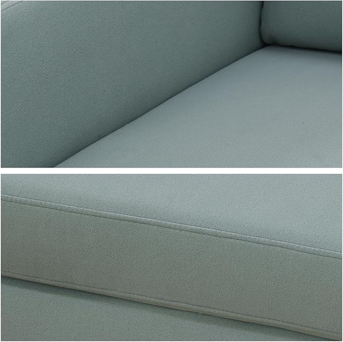 Sectional Sofas for Living Room Furniture Sets 4-Seat Modular Sectional Sofa with Armrests High Elastic Sponge Filled L Shaped Couch for Apartment Green