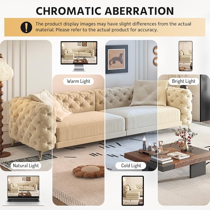 97.7'' Velvet Pull Out Sofa Bed King with Ottoman 3-in-1 Convertible Sleeper Sofa Couch Modern Tufted Deep Seat Couch with Pillows Comfy Couches for Living Room Apricot