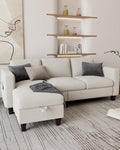Sectional Couches for Living Room 78 L Shaped Sofa 3 Seat Modern Couch with Storage Ottoman Convertible Couches for Small Space Living Room Bedroom Apartment and Office