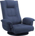 FLOGUOR 360 Degree Swivle Adjustable Floor Chair Chaise Lounge Indoor Folding Lazy Sofa with Armrests and Side Pocket Adults Gaming Chairs for Living Room Bedroom Factory Price 201 (BL)