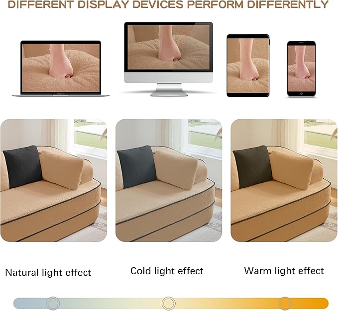 KEIKI 2Seat Modular Boneless Sectional Velvet Sofa Couch with Chaise for Living Room Home Office Style Conscious Homeowners Cozy Warm Perfect for Entertaining Relaxation Refined Design Camel