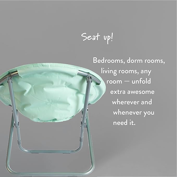 Urban Lifestyle Micromink Saucer Chair Aqua