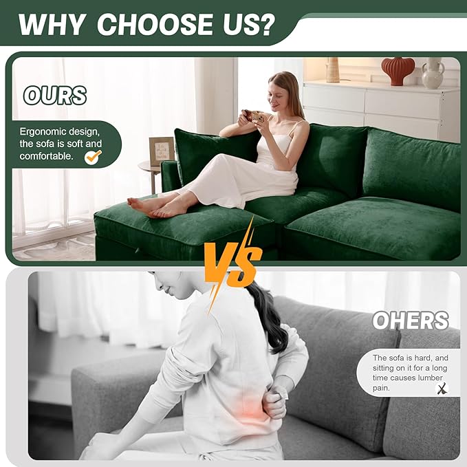 Modern Style Loveseat Sofa with Pull Out Storage Drawers Under Each Seat 2-Seat Couch with Excellent Storage Space Suitable for Small Living Rooms
