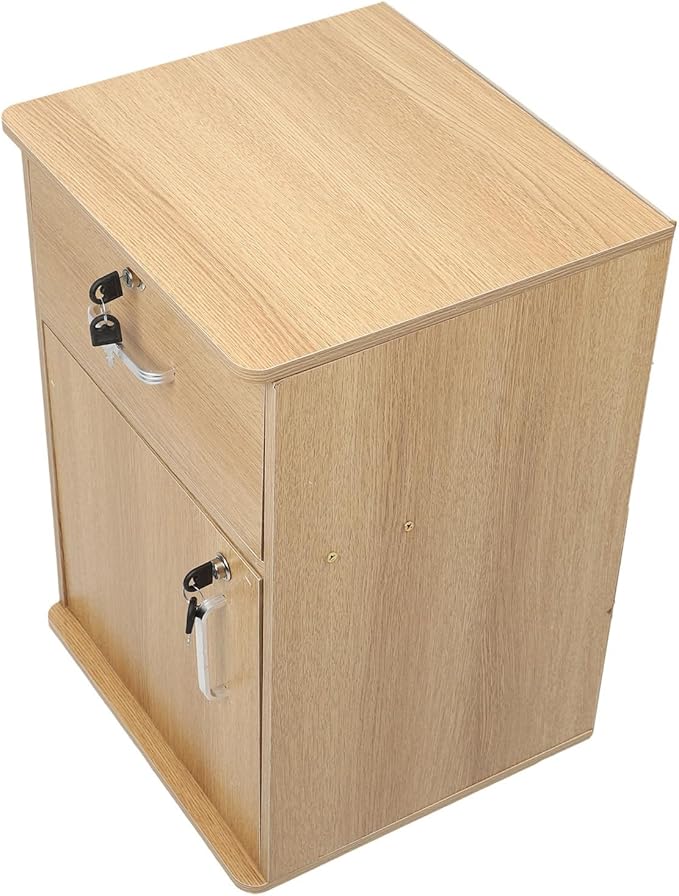 HURRISE High Strength Artificial Board Mobile File Cabinet with Locks Multiple Drawers Sturdy Under Desk Rolling File Cabinet with Wheels for Home Office Tidy Storage with Multilayer