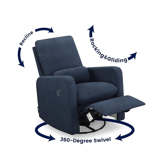 GAP babyGap Cloud Recliner with LiveSmart Evolve - Sustainable Performance Fabric Sailor