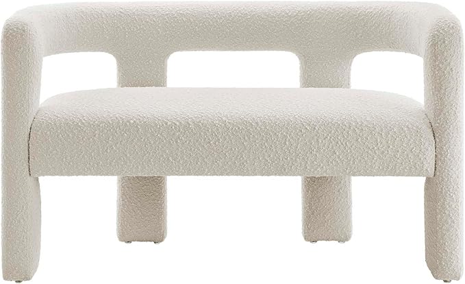 Modway EEI-6477-IVO Kayla Boucle Upholstered Loveseat Ivory