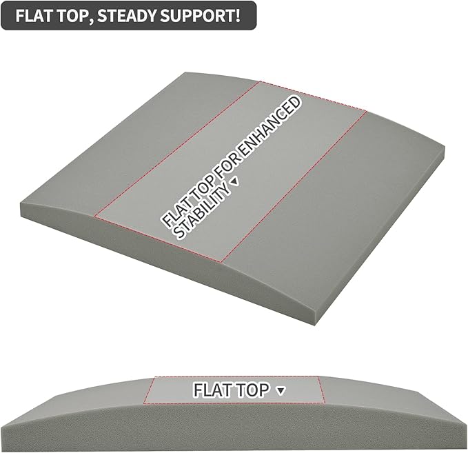 HAVARGO Couch Cushion Support High Density Foam 24X24X2.4 Inches Sofa Couch Supports for Sagging Cushions Light Grey 2Pc with Anti Slip Mesh Fabric