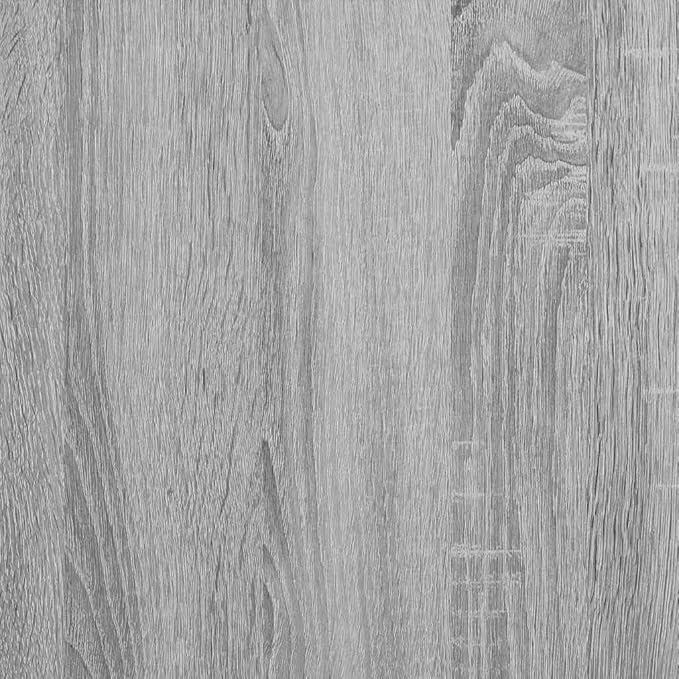 vidaXL Desk Writing Desk with Storage Home Office Desk Furniture Standing Computer Desk Modern Style Gray Sonoma Engineered Wood
