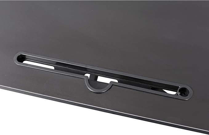 32 Inch Height Adjustable Stand Up Laptop Desk Converter Heavy Duty Standing Computer Workstation Riser with Removable Keyboard Tray for Home Office Workshop Spacious Platform for Monitor Black