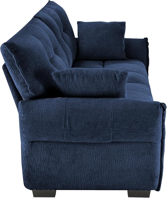 mikibama Oversized Modular Sectional Sofa78 Chenille Loveseat Sofa CouchModern 2 Seater Sofas Couches for Living RoomComfy Love Seat with Deep Seat for Small SpacesApartmentOffice(Blue)