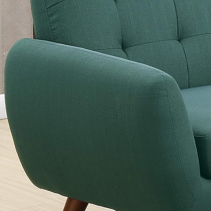 Poundex Bobkona Belinda Linen-Like Polyfabric SECTIONAL in Laguna