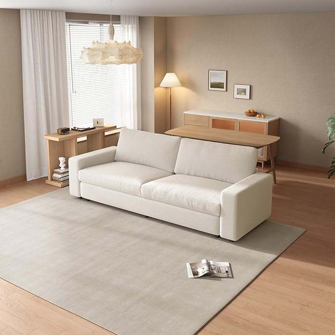 Large Loveseat Sofa83.46 Comfy 2 Seater Sofa with Deep Seat Thickened Cushion &amp Armsrest Durable Modern Home Sofa for Living Room