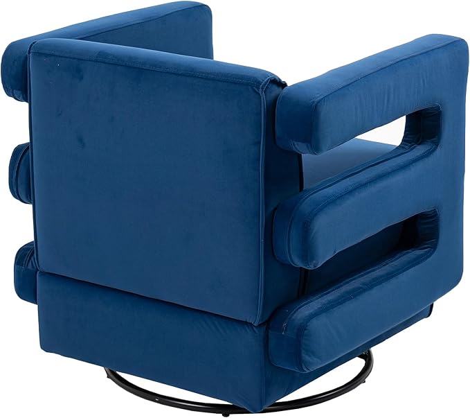 House Hold Upholstered Tufted Living Room Chair Textured Velvet Fabric Accent Chair with Metal Stand