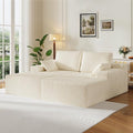 79 Double Oversized Chaise Lounge Chair Indoor Corduroy Comfy Boneless Loveseat Sleeper Sofa Reading Chairs Cloud Couch BedDeep Seat Wide ArmrestNo Assembly Required for Living Room Bedroom
