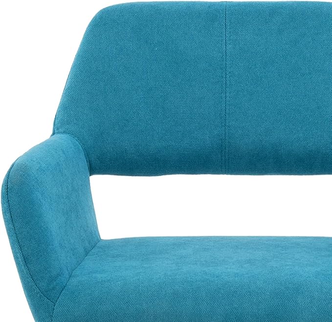 Mid Century Modern Dining Chairs Set of 4 &amp 2 &amp 6 Comfy Accent Chair Upholstered Kitchen Dining Living Room Chairs for Bedrooms Waiting Room Home Arm Desk Chair No Wheels (Teal 4)