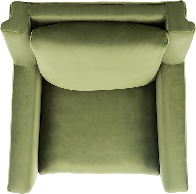 Safavieh Home Astrid Navy and Natural Oak Mid-Century Arm Chair