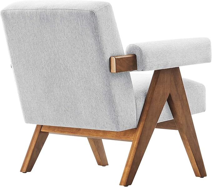 Modway EEI-6503-HLG Lyra Fabric Armchair Light Gray Fabric