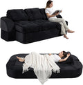 from Couch to Cloud: 3-Seater Boneless Sofa Bed for Small Spaces Cozy Tufted Corduroy Sleeper for Modern Adults No Assembly Needed Ships Compressed