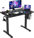 Soohow Electric Standing Desk 40 * 24 Inches Adjustable Computer Gaming Desk Stand up Office Desk for Home Office Bedroom Splice Board Black and Black