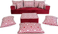 arabicsofa Handmade Turkish Floor Sofa with Backrest Pillows – Arabic Diwan Floor Cushions for Living Room