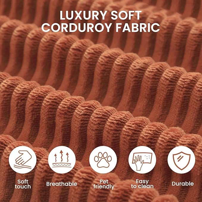 79'' Folding Convertible Sofa Bed Boneless Modular Couch 5-in-1 Pull Out Floor Sleeper Lounge Loveseat for Living Room Bedroom Multi-Function Foldable Sofa (Orange)