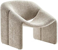 Modway Vivi Chenille Upholstered Accent Khaki-Plush Comfy Armchair Ideal as a Modern Barrel Lounge Reading Chair for Living Room Bedroom or Cozy Corner Seating