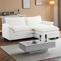 VINGLI Convertible Modular Sectional Sofa for Living Room with Deep Seat &amp Movable 2-Layer Ottoman Oversized L-Shape Cloud Sofa with Chaise &amp Armrests Loveseat for Small Spaces Chenille Cr