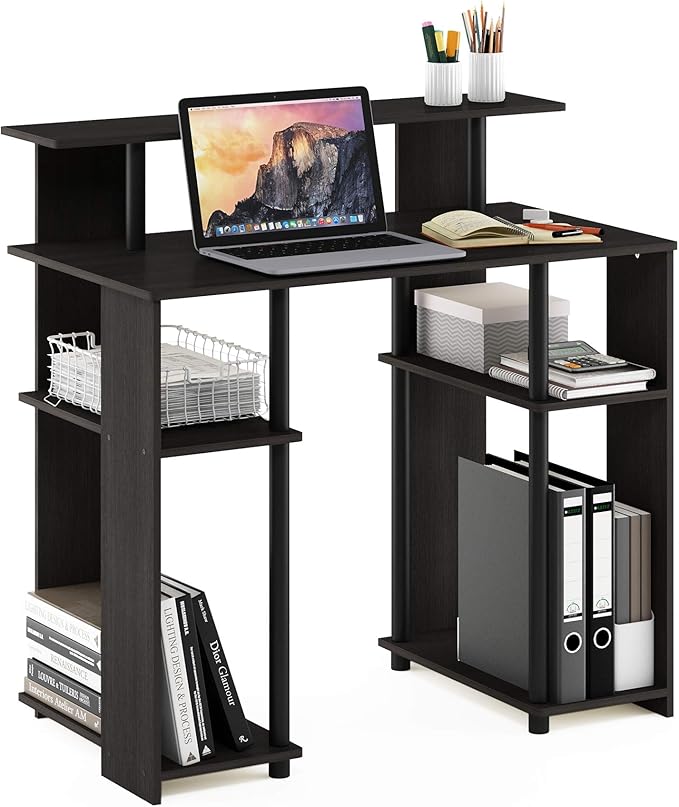 Furinno JAYA Simple Design Computer Writing Desk Walnut