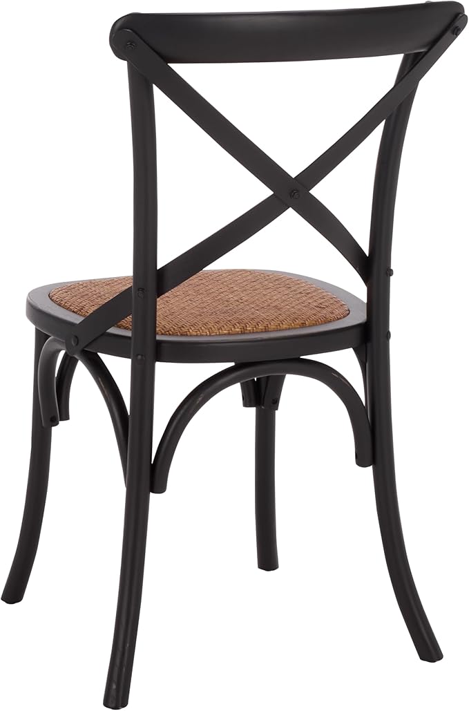 Safavieh American Homes Collection Franklin Farmhouse X-Back Antique White Side Chair