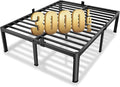 MAF 12 Inch California King Metal Platform Bed Frame with Round Corner Legs Mattress Slide Stopper 3000 LBS Heavy Duty Steel Slats Support No Box Spring Needed Noise Free
