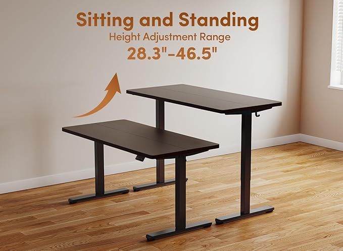 BANTI Standing Desk Electric Stand up Height Adjustable Home Office Table Sit Stand Desk with Splice Board