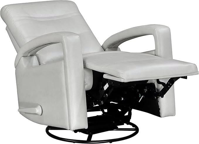 Lexicon Swivel Glider Recliner Chair Living Room Reclining Sofa Chair Home Theater Seating Manual Recliner Sofa Chair with Lever for Living Room/Office/Apartment Smoke