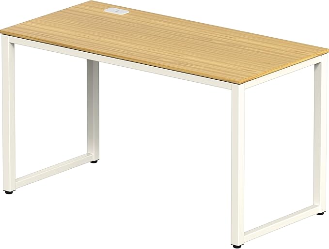 SHW 48-Inch Commercial-Grade Office Computer Desk Oak