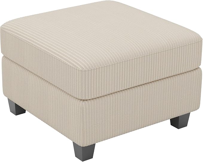 Belffin Corduroy Ottoman Modular Sectional Couch Module Parts Convertible Modern Sectional Sofa Couch Beige