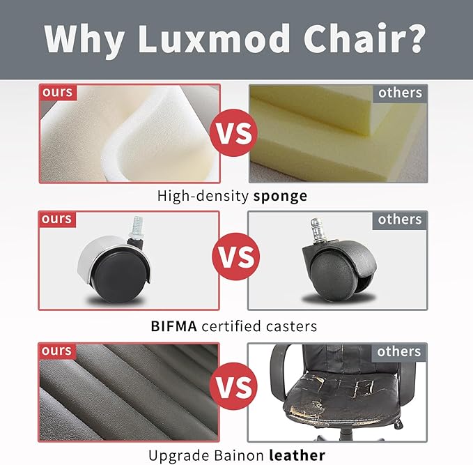 Ergonomic Desk Chair Computer Chairs with Armrests and Wheels Heavy Duty Wide Seat for Home Office Comfortable 22.83in Chair for Women and MenGold Black