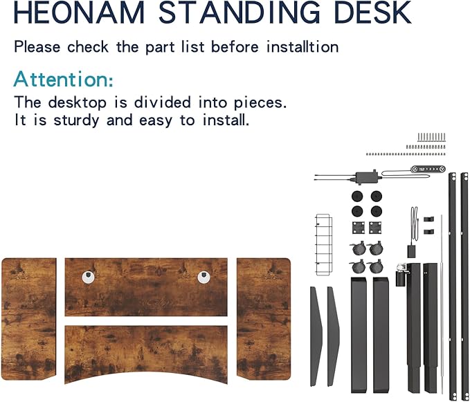 55 Inch Computer Desk Large Office Desk for Home Office Modern Writing Table with Sturdy Metal Frame