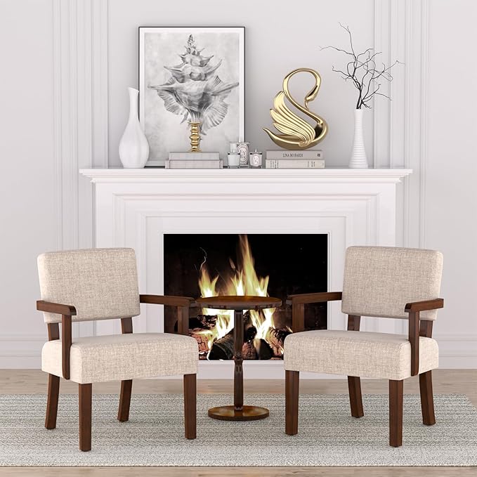 Accent Chair Oversize Living Room Chairs with Soft Seat &amp Armrests for Living &amp Dinning Rooms