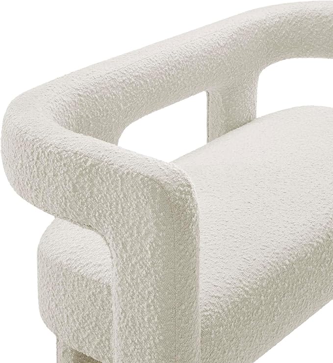 Modway EEI-6477-IVO Kayla Boucle Upholstered Loveseat Ivory