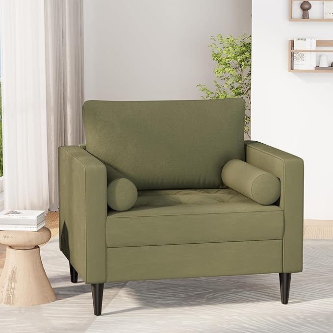 38 Oversized Accent Chair Armchair Over Sized Chairs for Living Room Comfy Large Modern Chair and A Half &amp Oversized Living Room Chairs Wide Accent Armchair for Bedroom Green