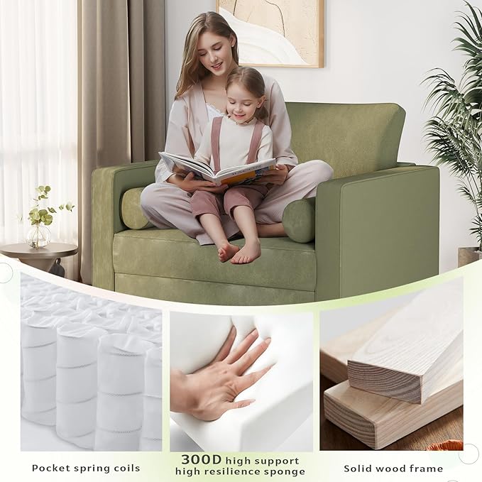 38 Oversized Accent Chair Armchair Over Sized Chairs for Living Room Comfy Large Modern Chair and A Half &amp Oversized Living Room Chairs Wide Accent Armchair for Bedroom Green