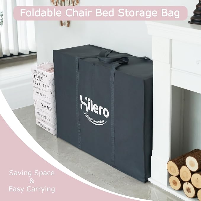 Folding Sofa Bed 4 in 1 Convertible Sleeper Chair with Pillow Single Memory Foam Fold Out Chair Bed Modern Floor Futon Sofa Couch Mattress for Living Room/Guest/Apartment Pink