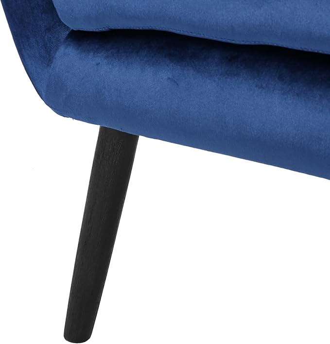 Velvet Button Tufted Wing Back Accent Chair Modern Arm Chair for Living Room/Bedroom/Office Guest Reception