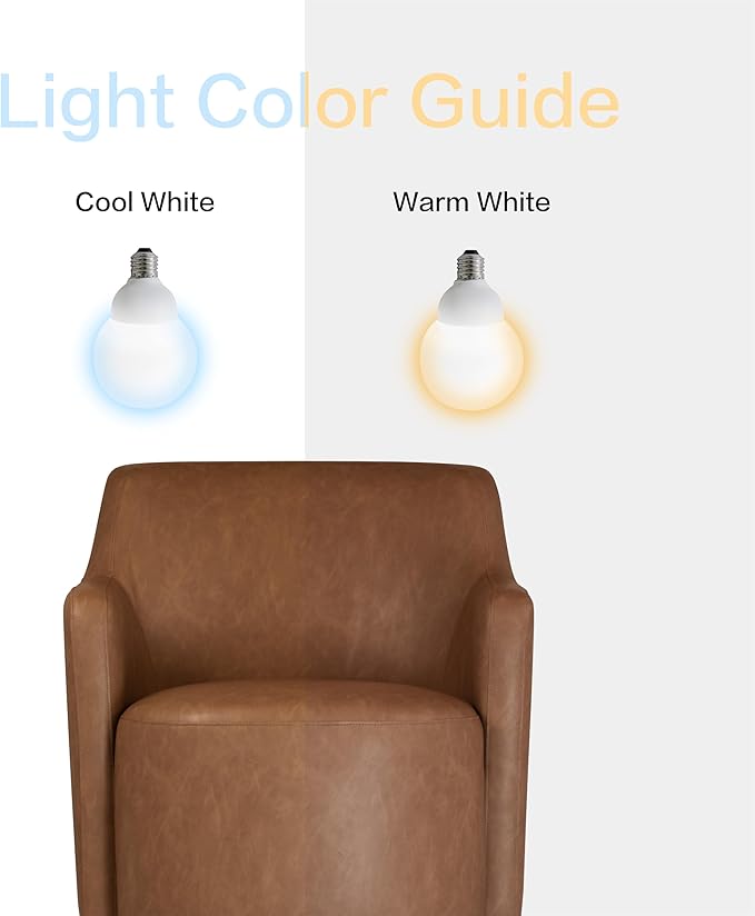 Homepop Home Décor Upholstered 360° Barrel Back Swivel Chair | Accent Chairs for Living Room &amp Bedroom | Decorative Home Furniture Cognac Faux Leather