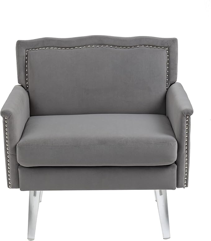Accent ChairLiving Room Chair Leisure Single Sofa with Acrylic feet