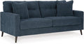 Signature Design by Ashley Bixler Classic Tufted Sofa with Removable Cushions Blue