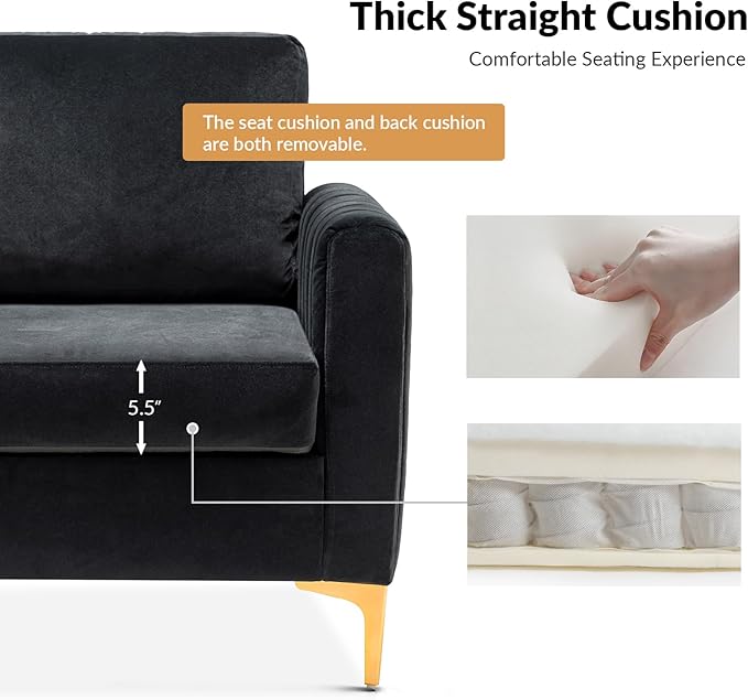 Modern Upholstered Velvet Accent Chair Velvet Armchair Club Chair with Gold Metal Legs Mid-Century Barrel Leisure Comfy Reading Chair for Livingroom Bedroom